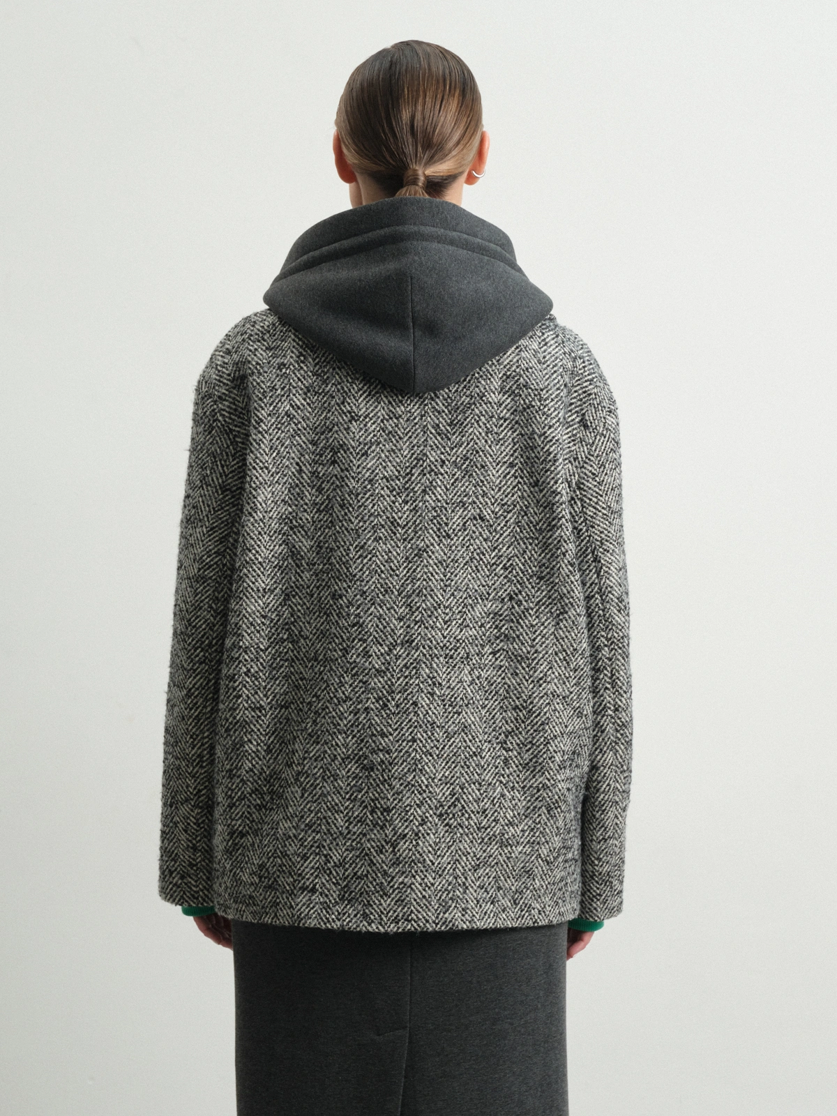 Полупальто с капюшоном Crocus