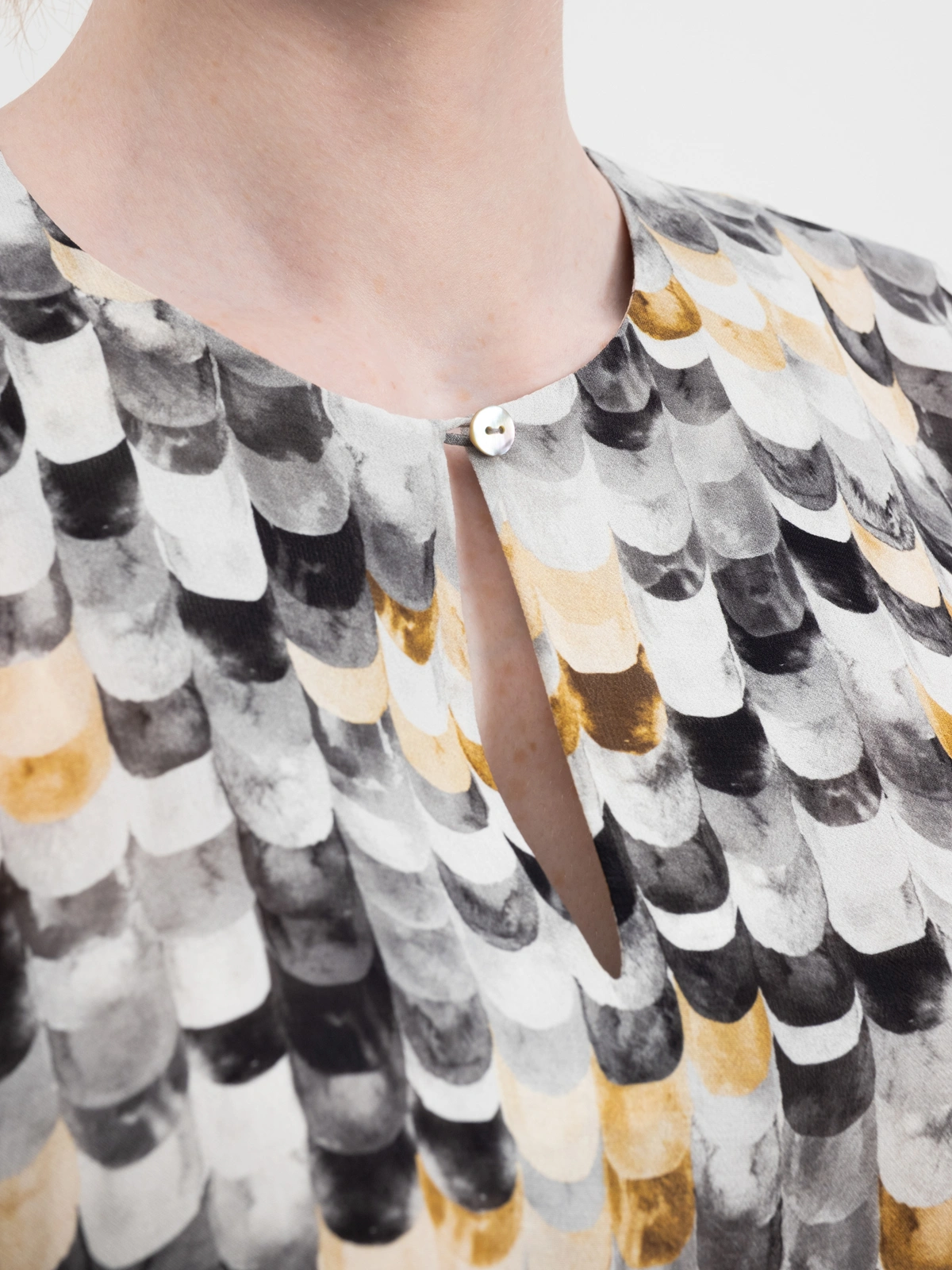 Блуза с принтом «ракушка»