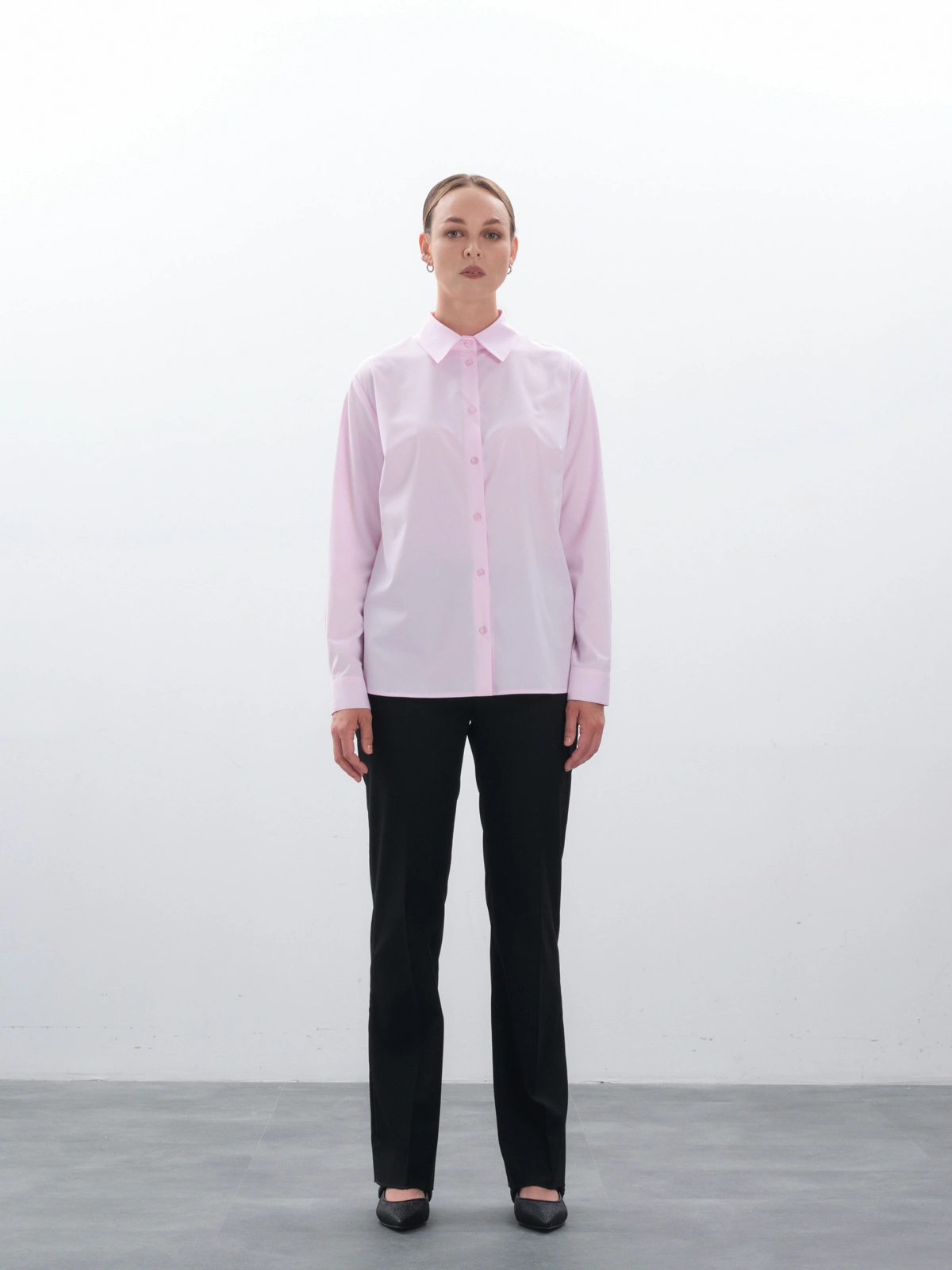 Прямые черные брюки new