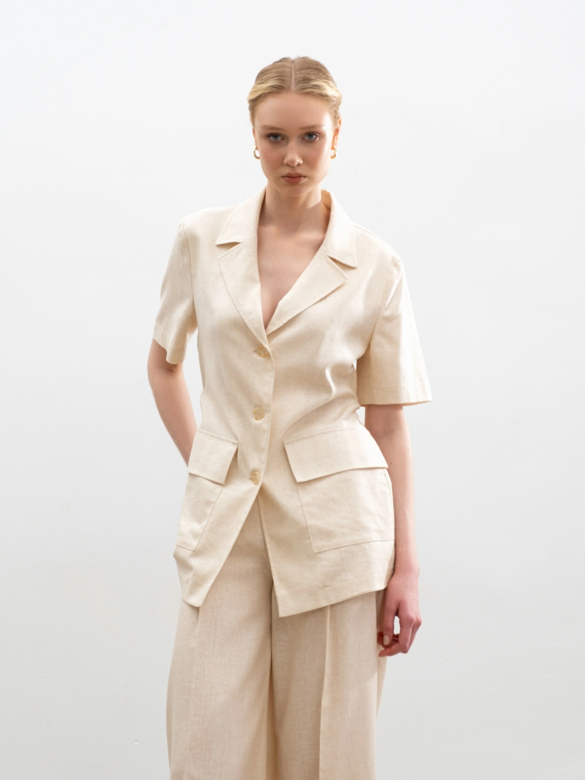 Соломенный жакет на кулиске