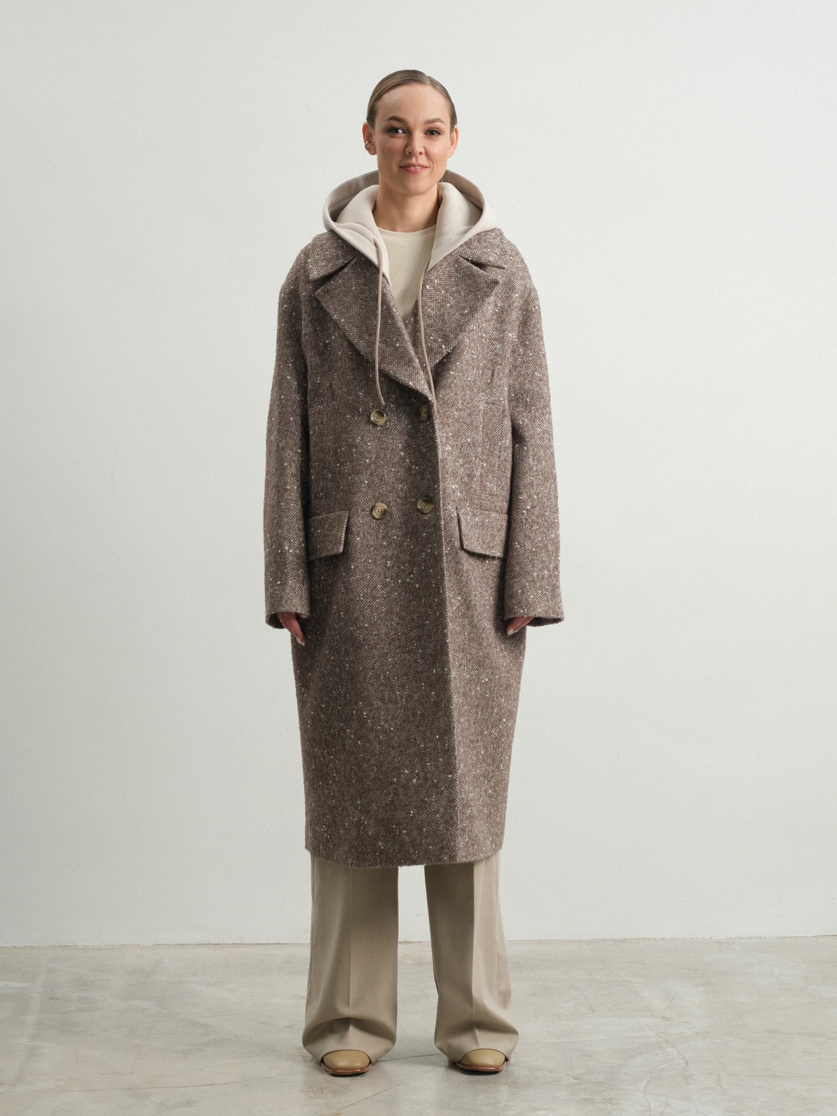 Пальто с капюшоном Hyacinth