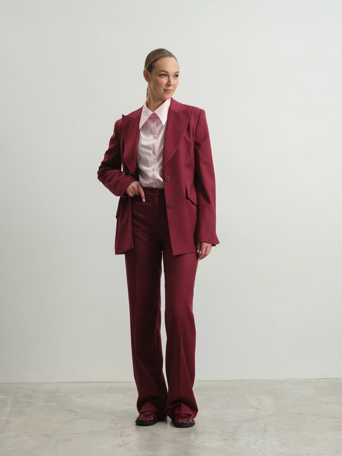 Брюки в винном оттенке Iris