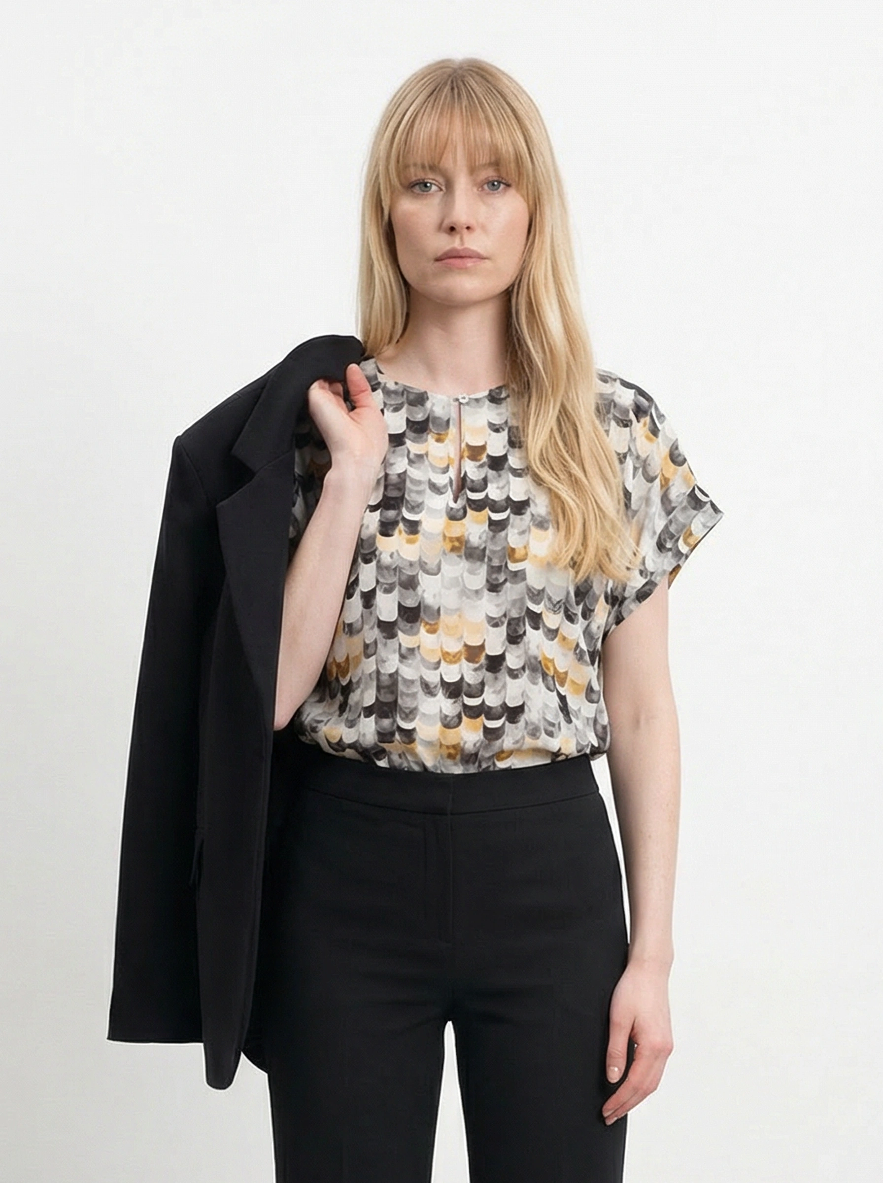 Блуза с принтом «ракушка»