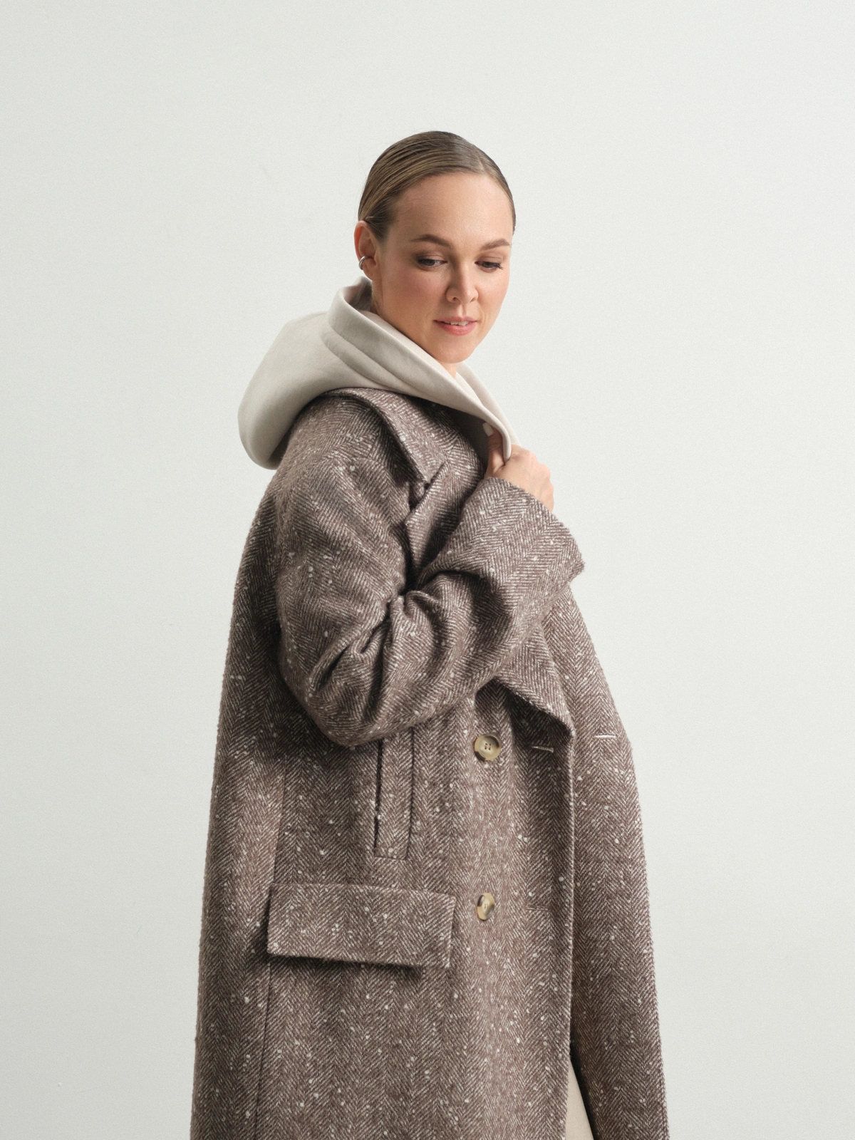 Пальто с капюшоном Hyacinth