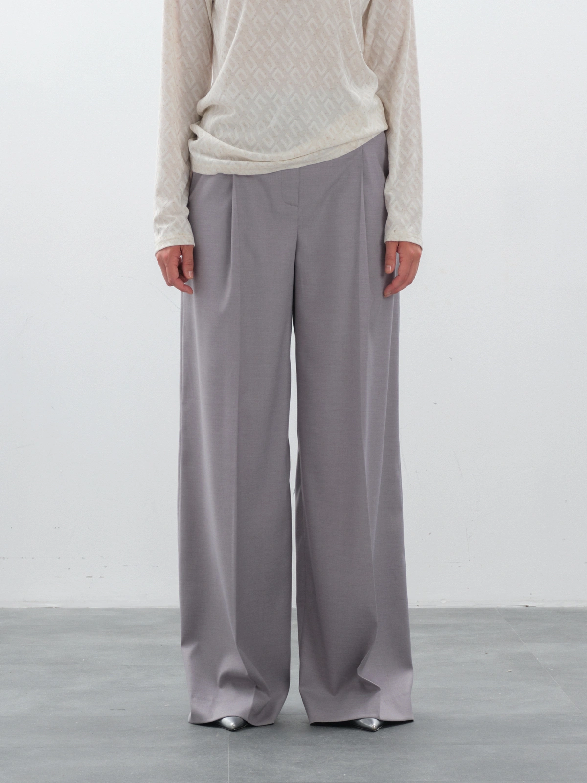 Брюки широкие серые hedonist