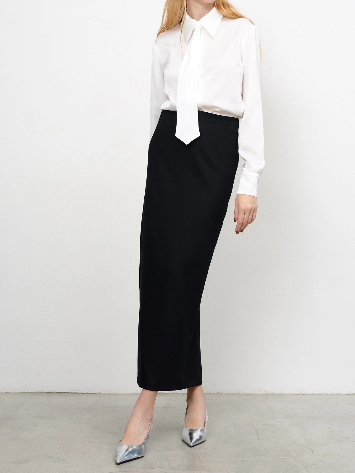 Черная юбка макси