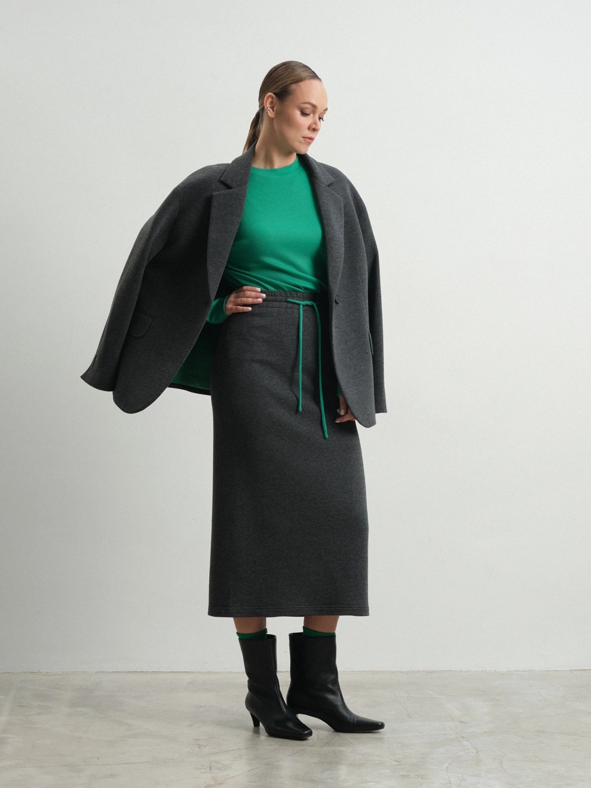 Прямая юбка на резинке Muscari