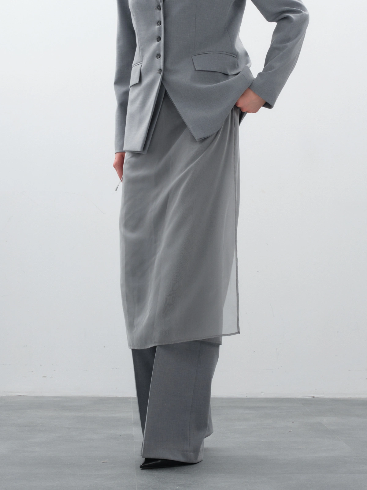 Юбка из органзы subtext