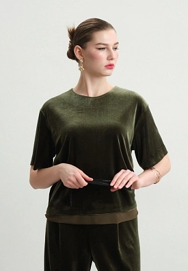 Бархатная блуза Shizen