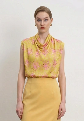 Топ с цветочным принтом