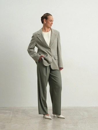 Широкие зауженные брюки Balance