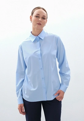 Классическая голубая рубашка