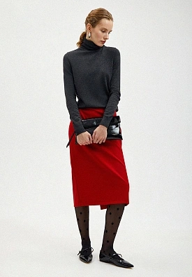 Красная юбка lady in red