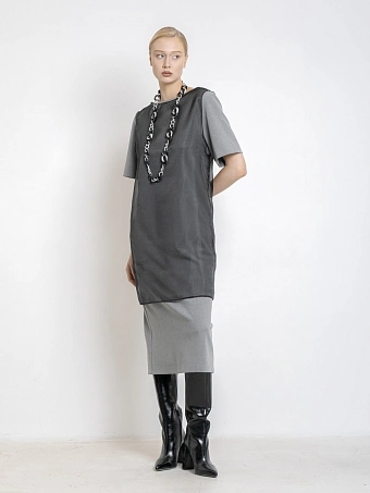 Двухслойное платье футляр