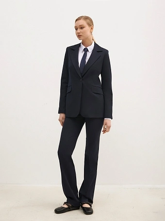 Синие базовые брюки