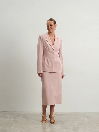 Розовая прямая юбка Charm