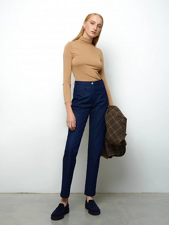 Синие джинсы Mom's