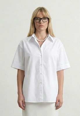 Рубашка оверсайз с коротким рукавом
