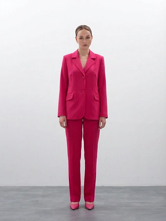 Прямые ягодные брюки