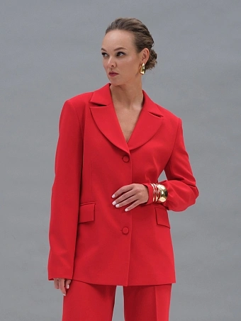 Красный силуэтный жакет Aphrodite