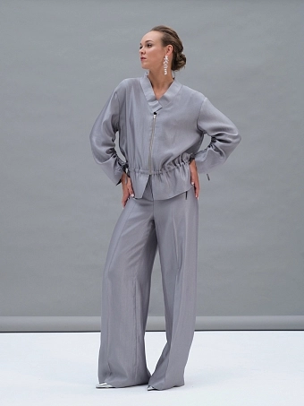 Серебряный бомбер на кулиске Selene