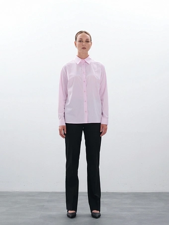 Классическая розовая рубашка