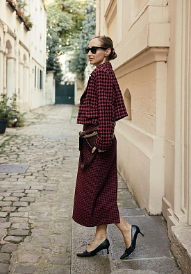 Юбка карандаш фуксия