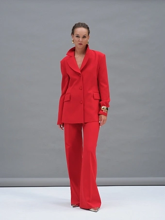 Красные расклешенные брюки Aphrodite