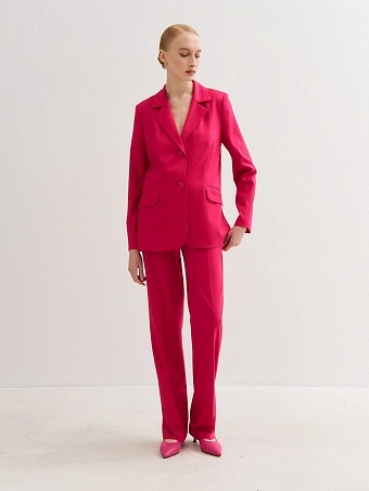 Прямые ягодные брюки