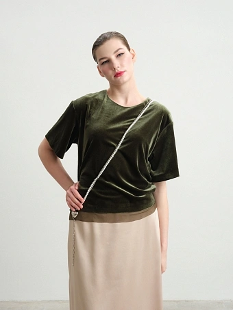 Бархатная блуза Shizen