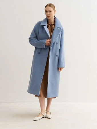 Голубое пальто - кокон
