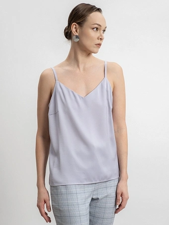 Серый топ на бретелях new