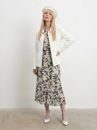 Юбка годе с принтом «ракушка»