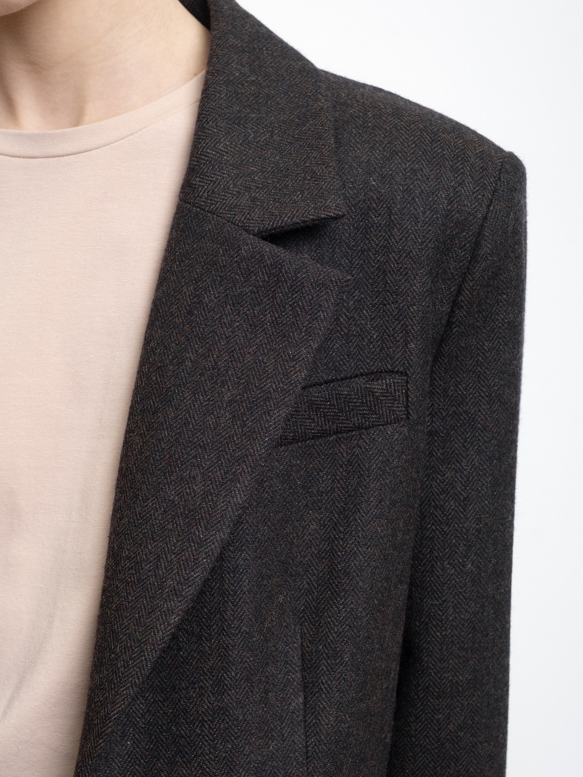 Оверсайз жакет в елочку