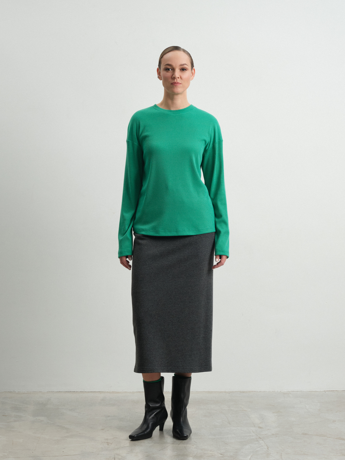 Лонгслив в рубчик Adonis