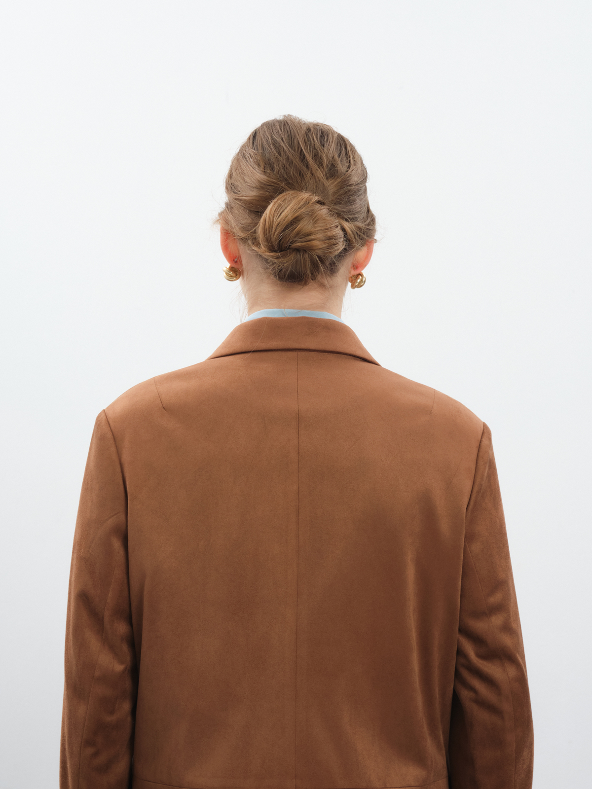 Замшевый терракотовый жакет