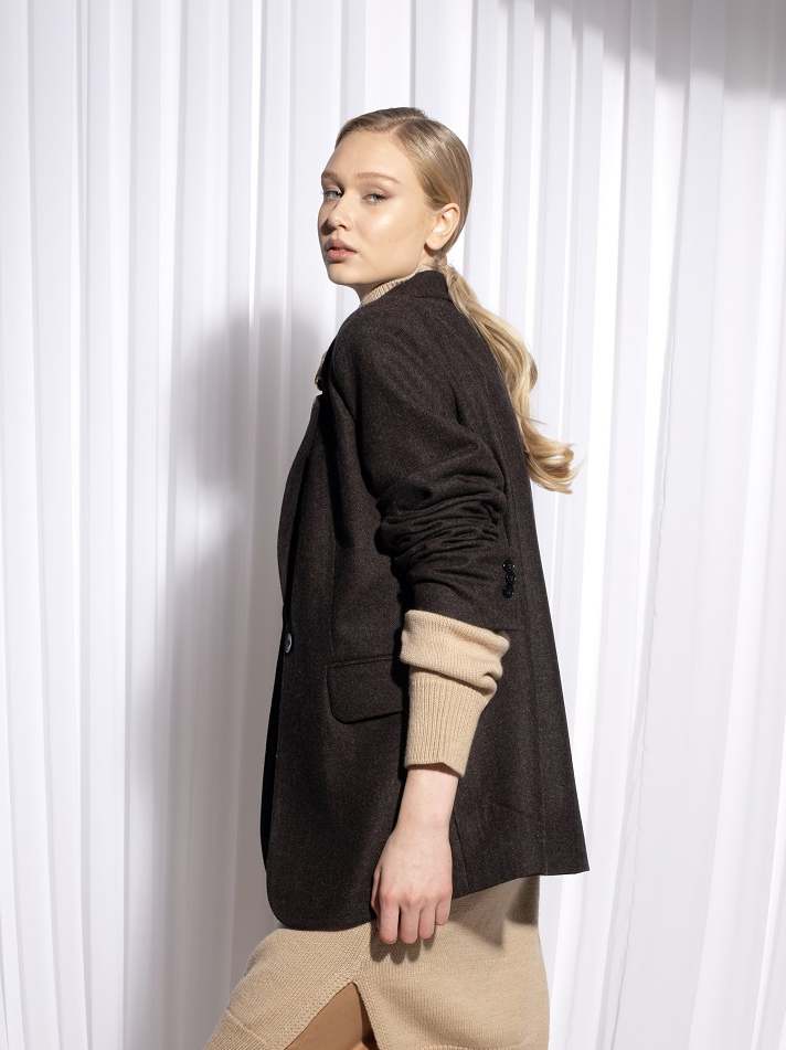 Оверсайз жакет в елочку