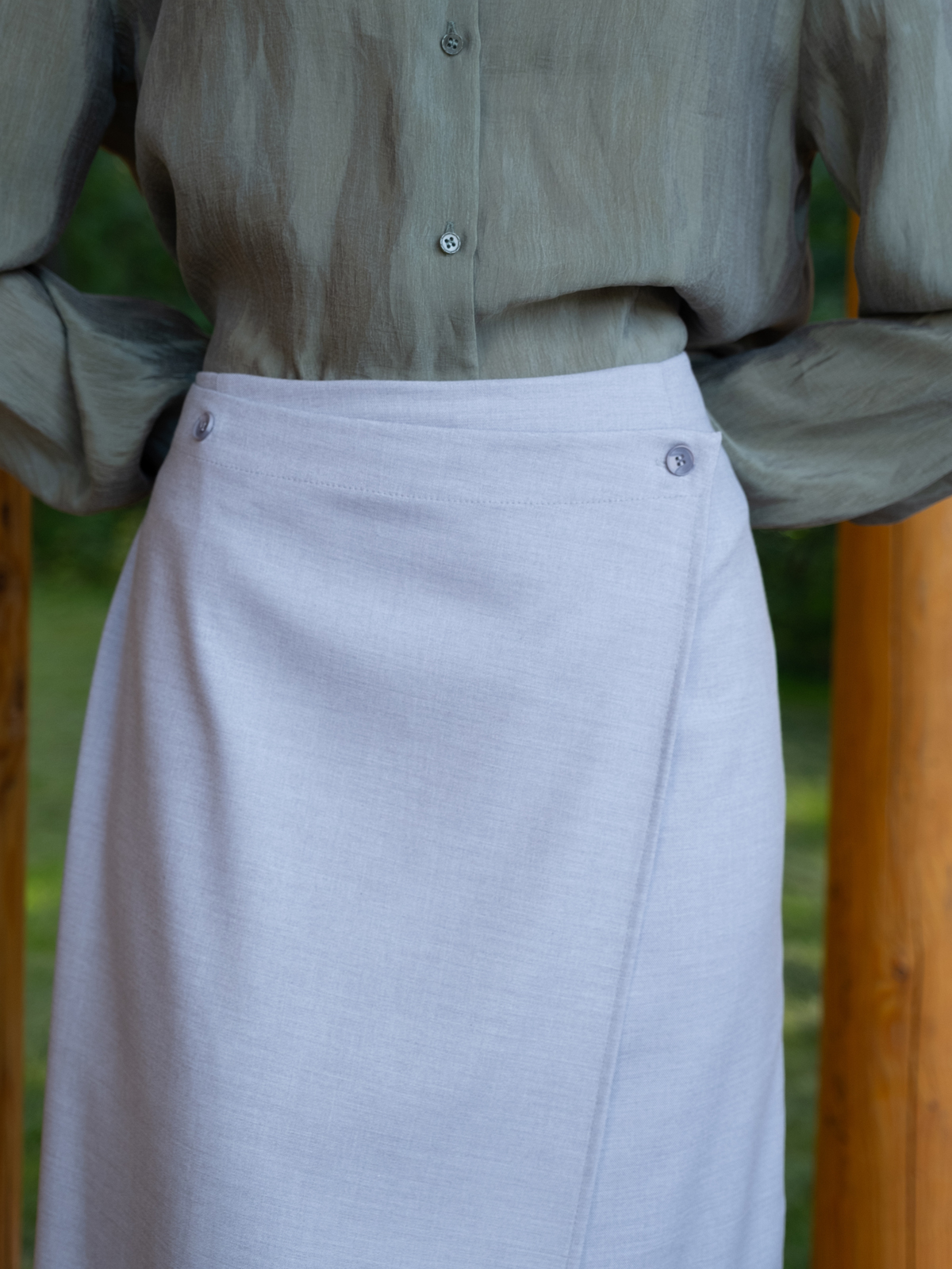 Юбка с отлетной деталью hedonist