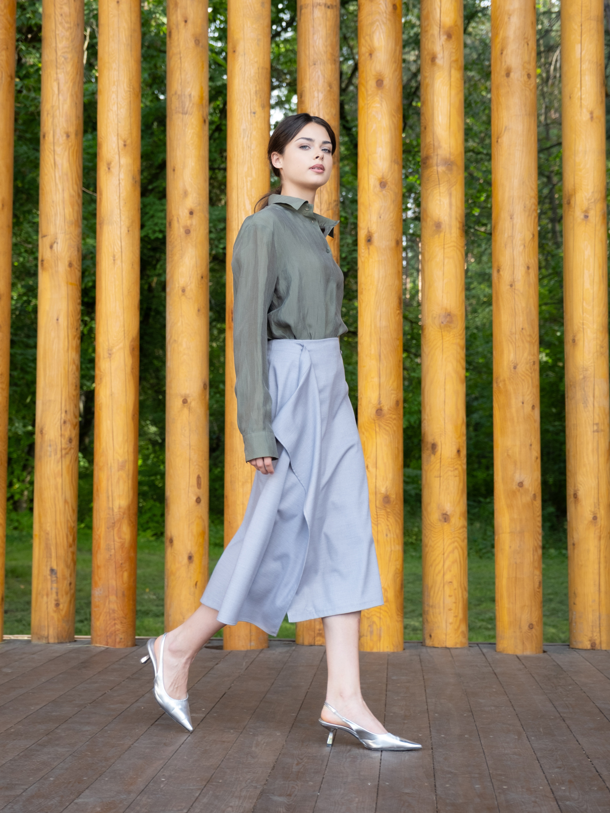 Юбка с отлетной деталью hedonist