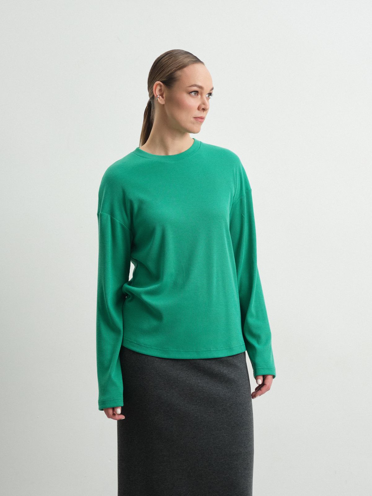 Лонгслив в рубчик Adonis