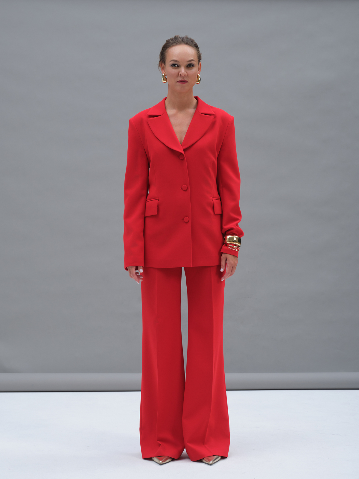 Красный силуэтный жакет Aphrodite