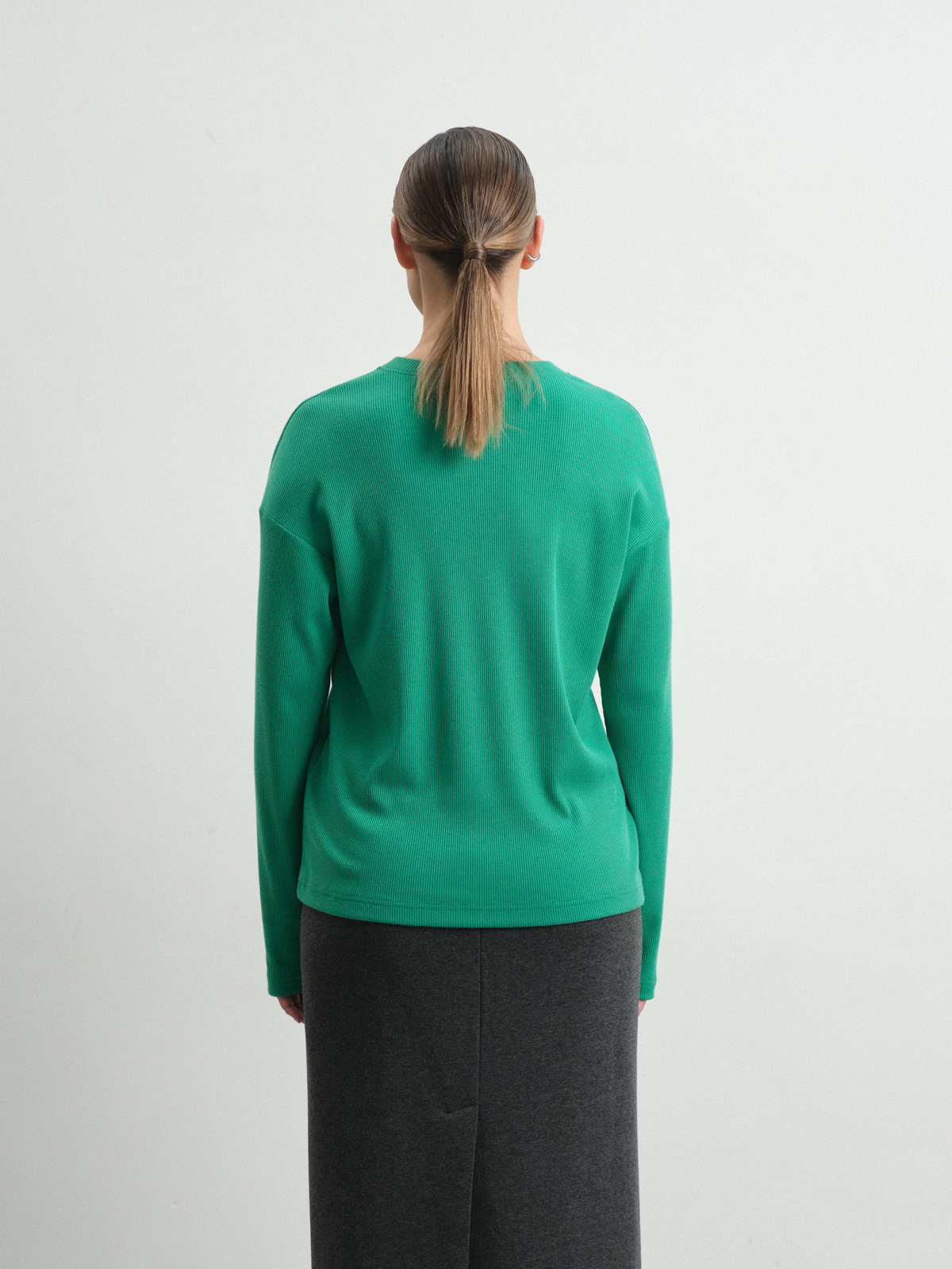 Лонгслив в рубчик Adonis