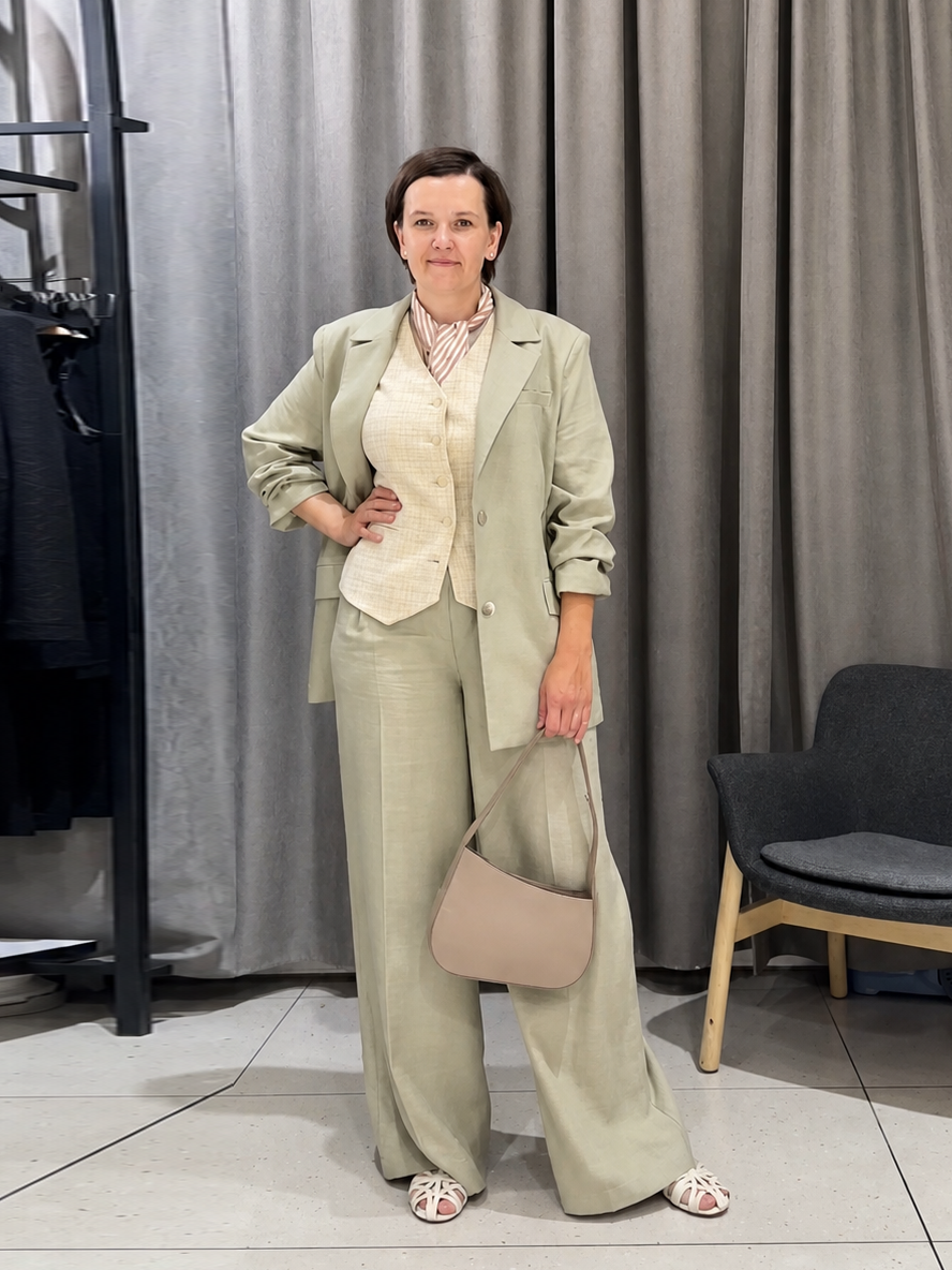 Прямые широкие брюки Sage