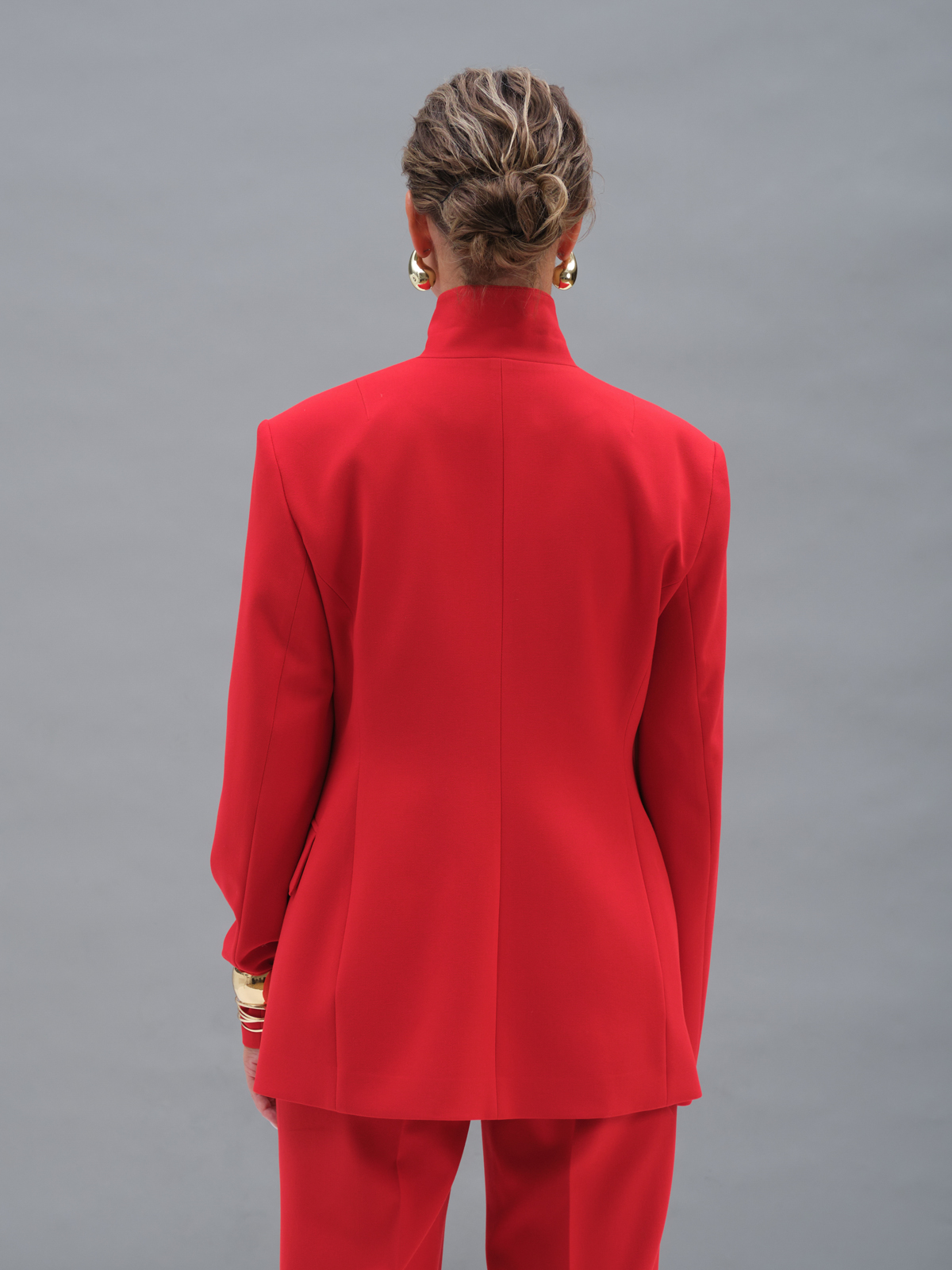 Красный силуэтный жакет Aphrodite