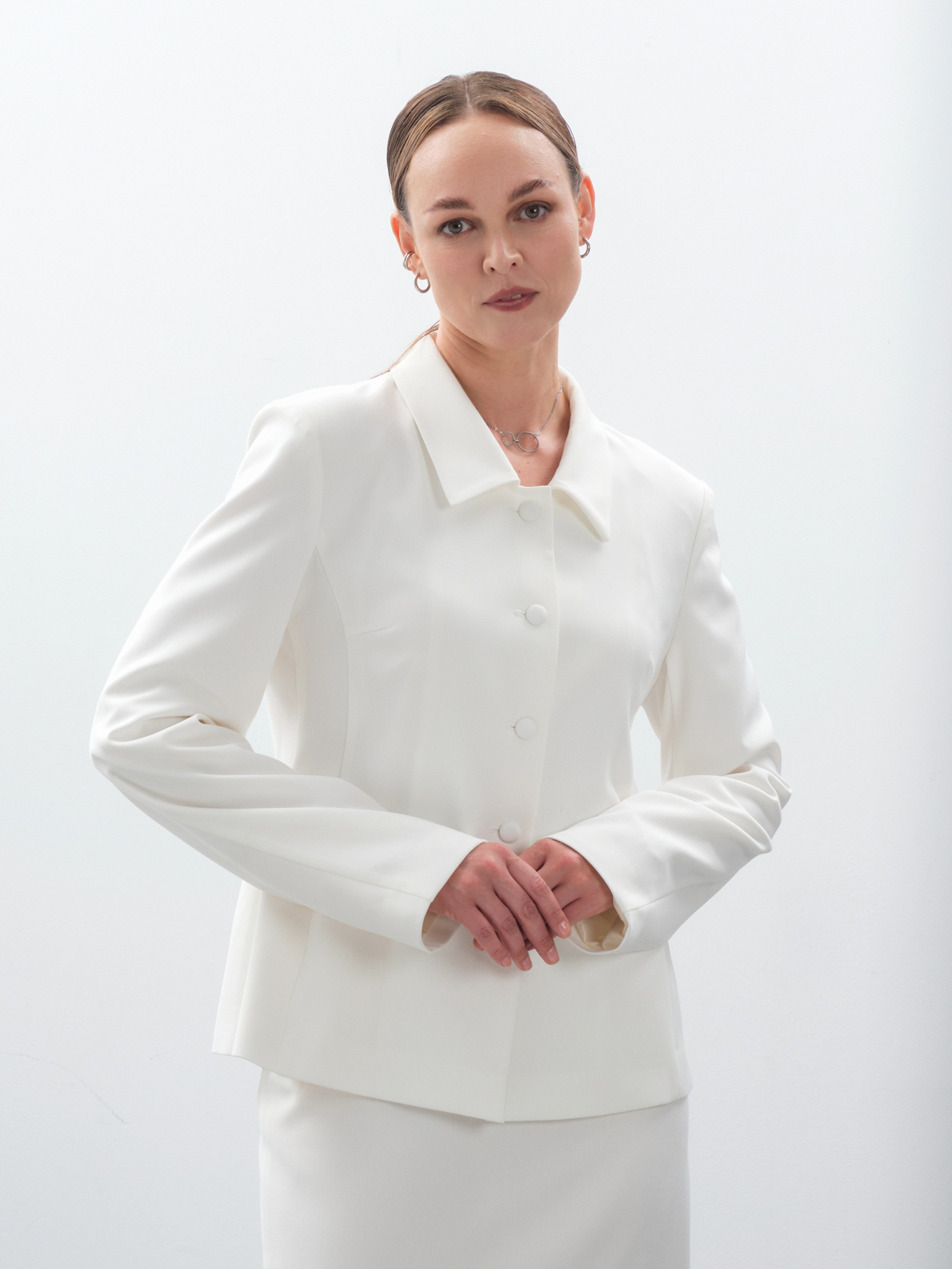 Жакет с баской lady in white