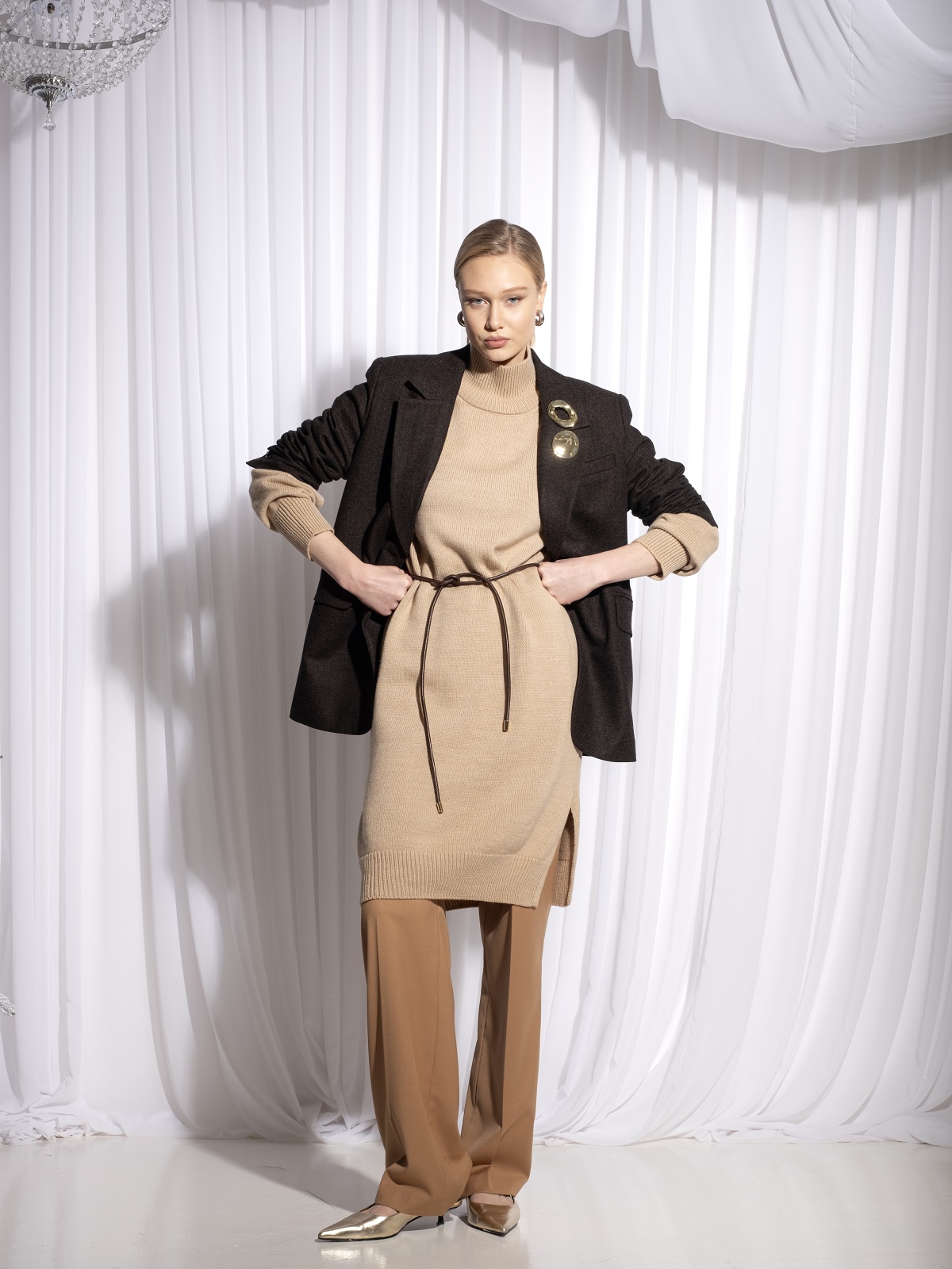 Оверсайз жакет в елочку