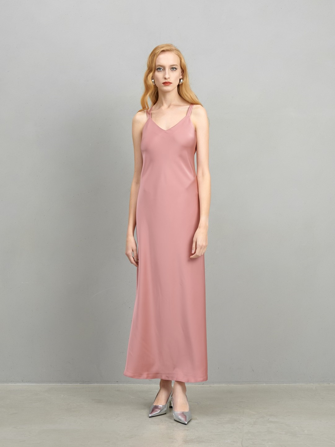 Розовое платье - комбинация