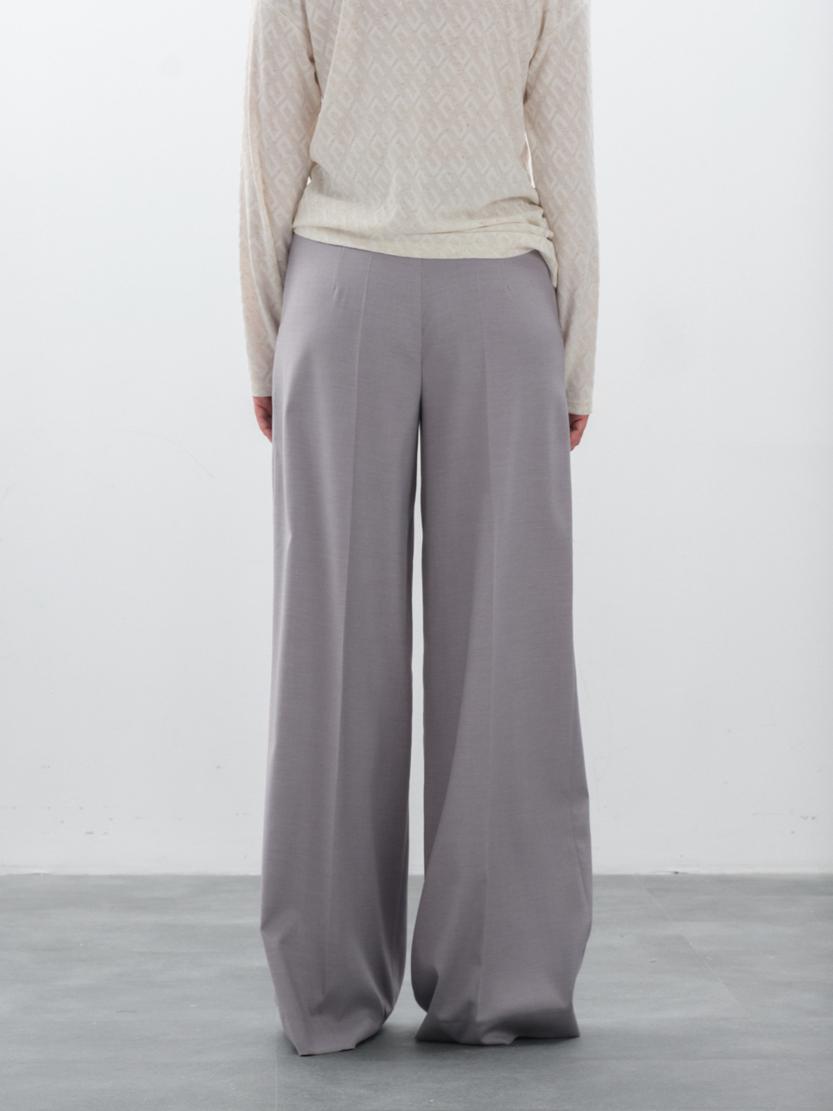 Брюки широкие серые hedonist