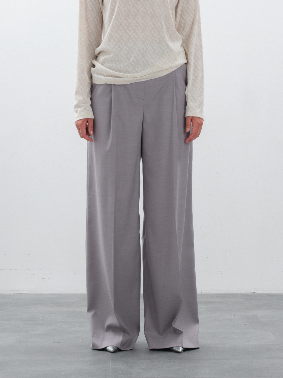 Брюки широкие серые hedonist