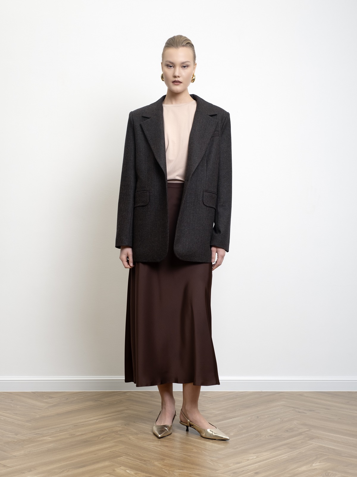 Оверсайз жакет в елочку